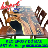Keo Epoxy Đổ 1:3 (Màu Trong) | Sơn PU đồ gỗ 