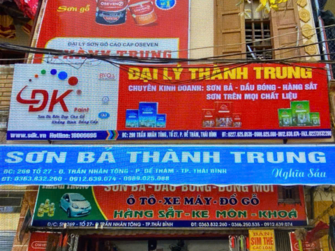 Sơn Bả Thành Trung 269 Trần Nhân Tông, P. Đề Thám, Thái Bình, SĐT: 0363.832.260 - 0912.639.074 - 0989.025.088