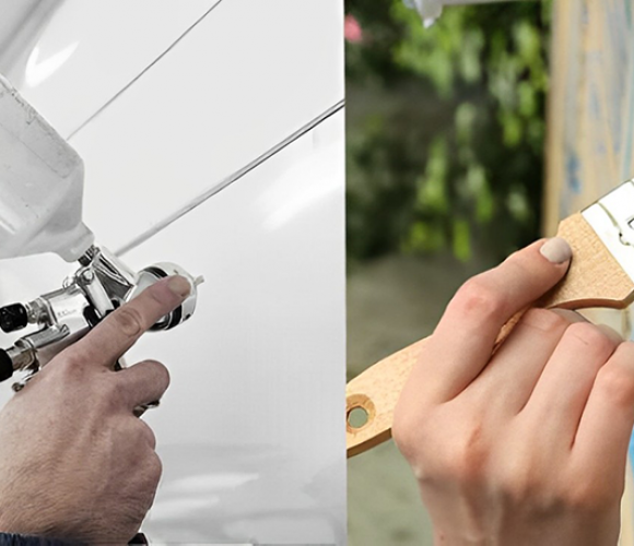 Sơn Gỗ Nên Chọn Súng Phun Hay Cọ?