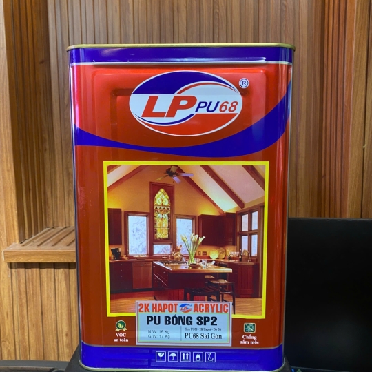 Sơn Pu Bóng SP2 - 16 Kg | Sơn PU đồ gỗ  